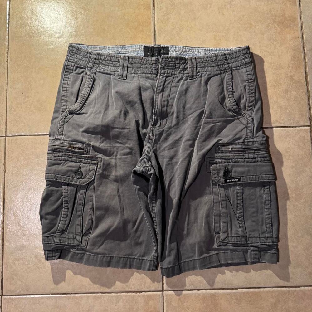 Y2k vintage quiksilver gray cotton shorts Size 34 in Mens
